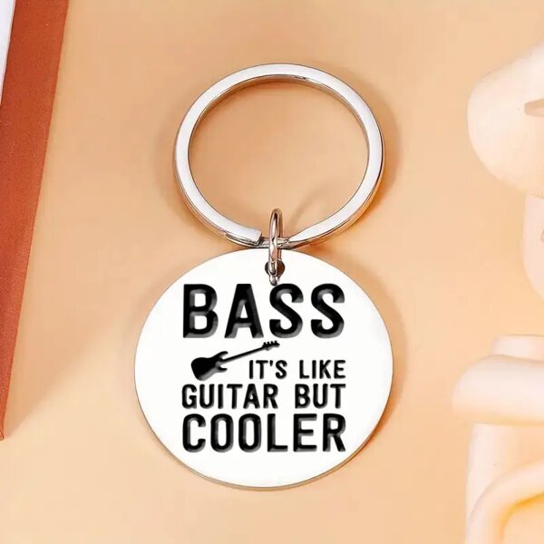 ROCK-HUS Schlüsselanhänger "Bass it´s like Guitar but cooler"