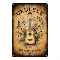 ROCK-HUS Metallschild "Ukulele - The Heart of...