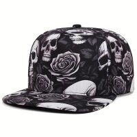 ROCK-HUS Basecaps Skull´n Roses
