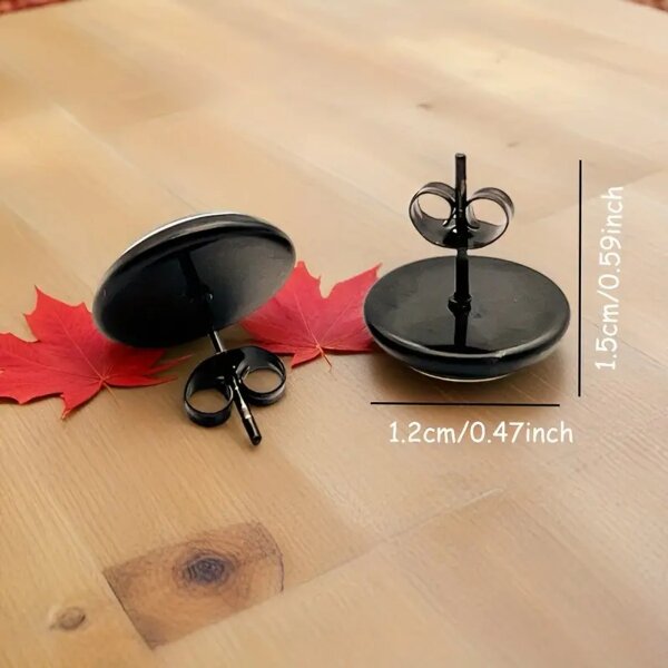 ROCK-HUS Ohrstecker Acrylglasperle Notenschlüssel und Noten