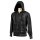 WORNSTAR Custom Shop Zip Hoodie Jacke Black Skull Smoke Alloy Wash Smoke Wash Schwarz 3XL