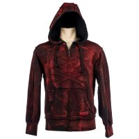WORNSTAR Custom Shop Zip Hoodie Jacke Black Skull Smoke...