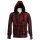 WORNSTAR Custom Shop Zip Hoodie Jacke Black Skull Smoke Alloy Wash Cherry Bomb Alloy Wash Rot M