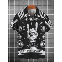 ROCK-HUS Hawai Hemd Rock Concert Life Performance