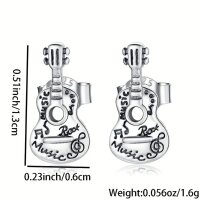 ROCK-HUS Ohrstecker Akustik Gitarre 925er Sterling Silber