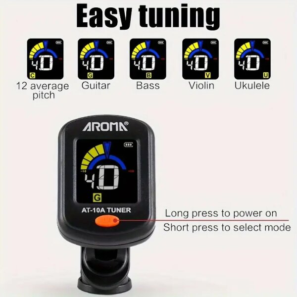 ROCK-HUS Cliptuner Aroma AT-10A wiederaufladbar USB-C