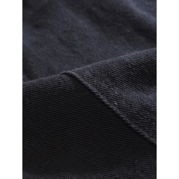 ROCK-HUS Weste Jeans Nieten Schwarz XL