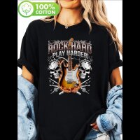 ROCK-HUS T-Shirt "Rock Hard - Play Harder"