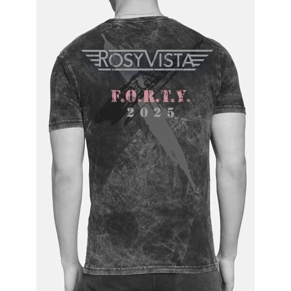 ROSY VISTA "Forty" Jubiläumsshirt Unisex Limitiert M