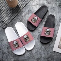 Badelatschen Skull´n Flowers Altrosa