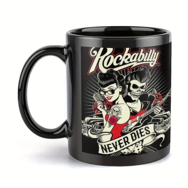 ROCK-HUS Tasse Rockabilly NEVER DIES