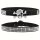ROCK-HUS Gürtel Skull´n Bones Strass Schnalle flache Nieten