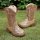 ROCK-HUS Cowboystiefel Braun Glitzer Gold
