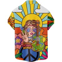 ROCK-HUS Hawaihemd Love-Peace-Music