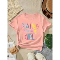 ROCK-HUS T-Shirt PIANO GIRL