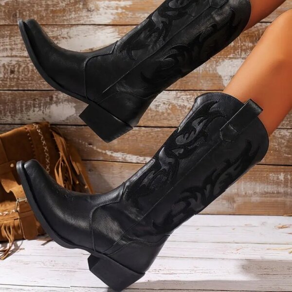 ROCK-HUS Cowboystiefel "Country Rock" schwarz