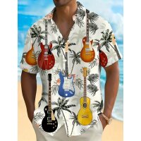 ROCK-HUS Hawai Hemd Guitars´n Palms