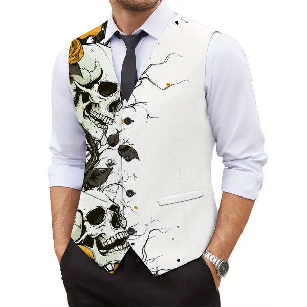 ROCK-HUS Weste Skulls´n Roses