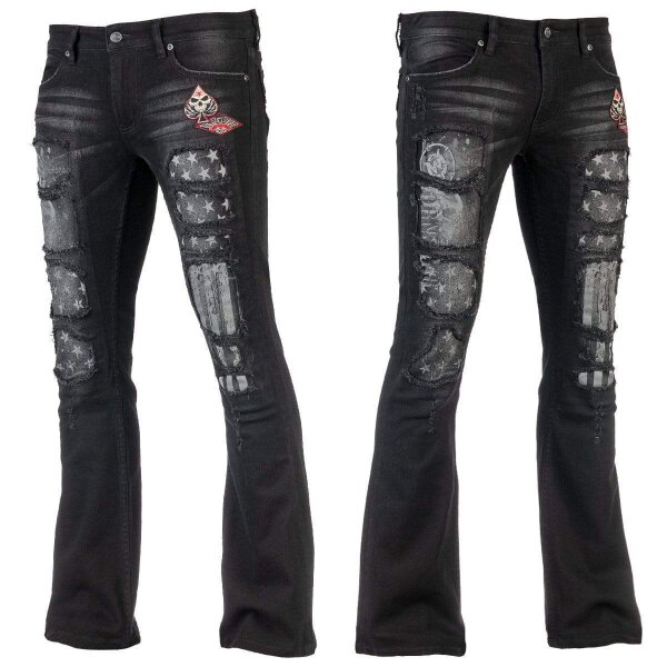 WORNSTAR Unisex All Access Collection Riven Jeans Schwarz Limited Release 32