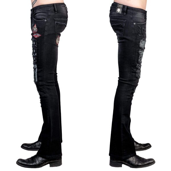 WORNSTAR Unisex All Access Collection Riven Jeans Schwarz Limited Release 32