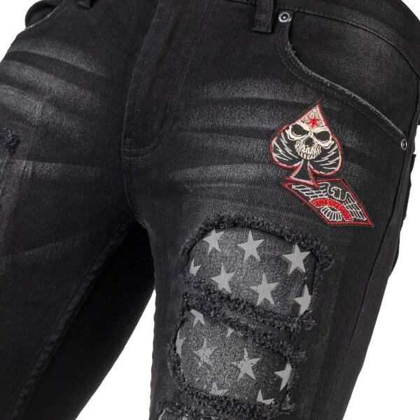 WORNSTAR Unisex All Access Collection Riven Jeans Schwarz Limited Release 32