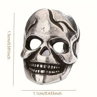 ROCK-HUS Ohrclip Skull