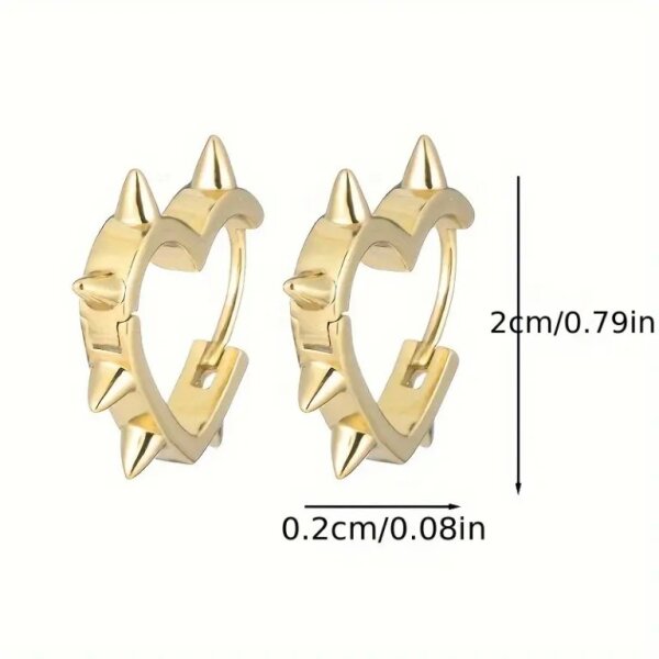 ROCK-HUS Ohrring Heart of Thorns