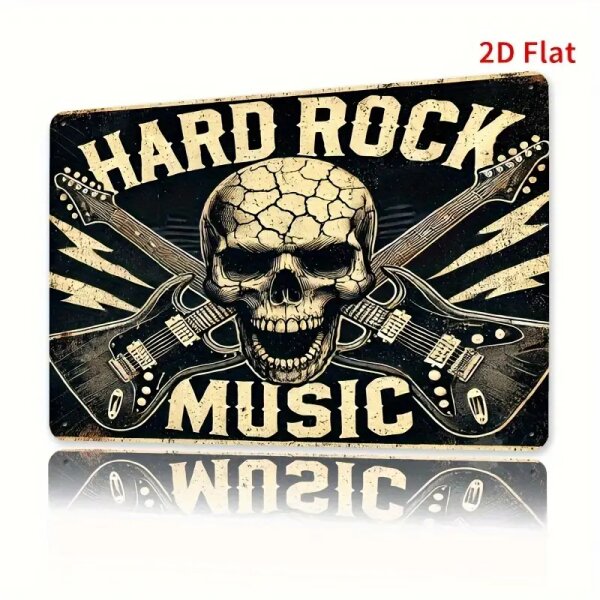 ROCK-HUS Metallschild 20x30 Hard Rock Music