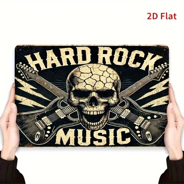 ROCK-HUS Metallschild 20x30 Hard Rock Music