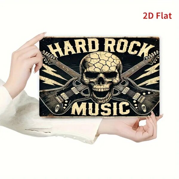 ROCK-HUS Metallschild 20x30 Hard Rock Music