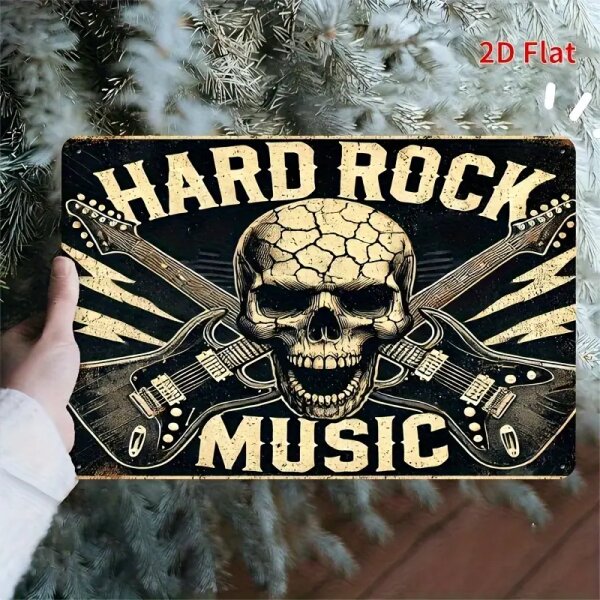 ROCK-HUS Metallschild 20x30 Hard Rock Music
