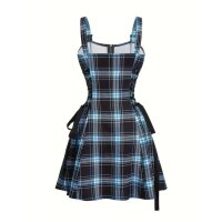 ROCK-HUS Kleid mit seitlicher Schnürung Blau-Schwarz...