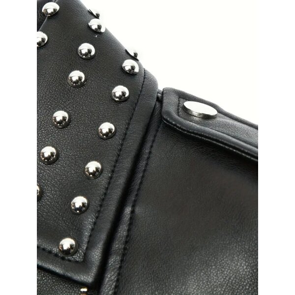 ROCK-HUS Biker-Style Jacke Damen mit Nietenkragen