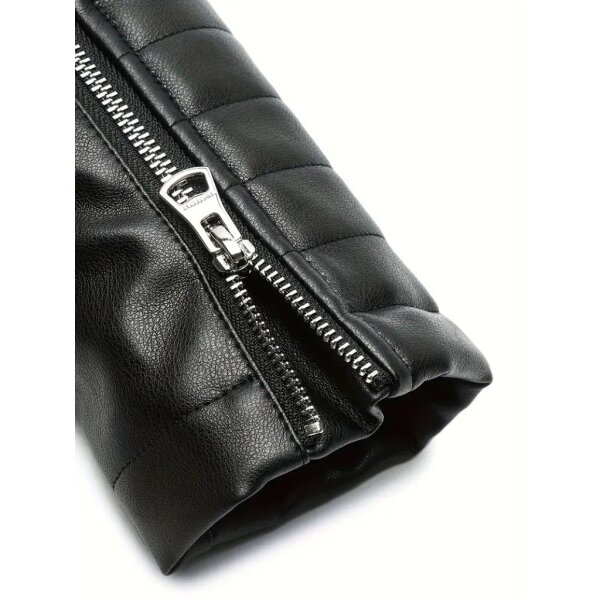 ROCK-HUS Biker-Style Jacke Damen mit Nietenkragen