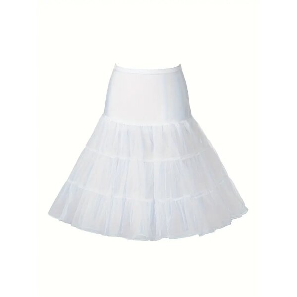 ROCK-HUS Petticoat Weiss ohne Rand