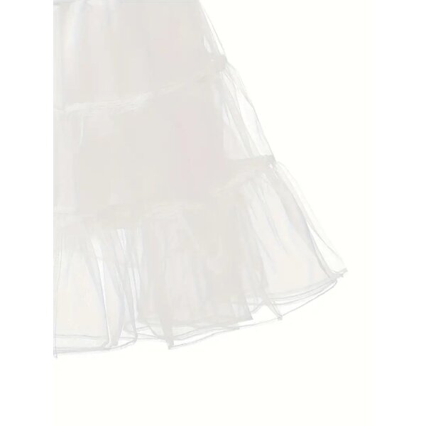 ROCK-HUS Petticoat Weiss ohne Rand