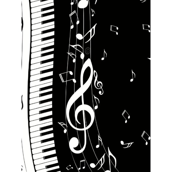 ROCK-HUS Kleid Swing the Music Schwarz Weiss