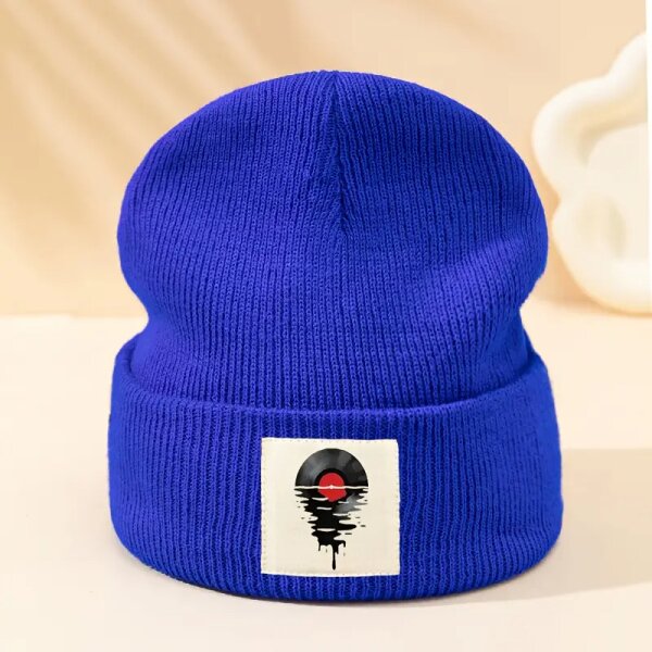 ROCK-HUS Strick-Beanie Melting Vinyl