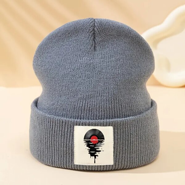 ROCK-HUS Strick-Beanie Melting Vinyl