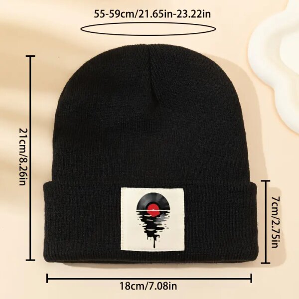 ROCK-HUS Strick-Beanie Melting Vinyl