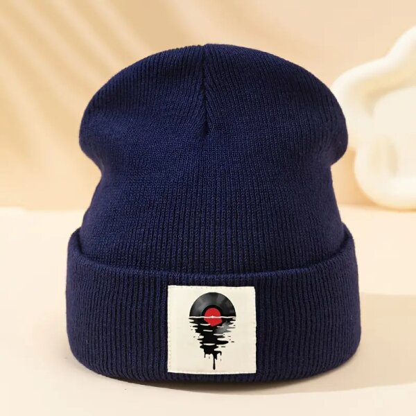 ROCK-HUS Strick-Beanie Melting Vinyl