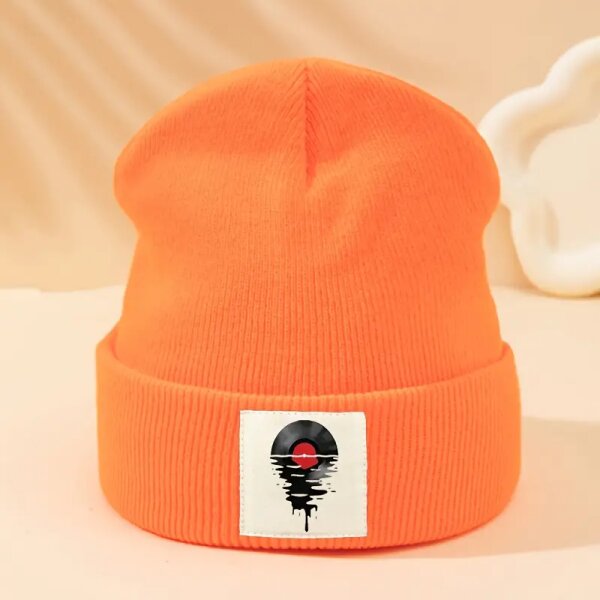 ROCK-HUS Strick-Beanie Melting Vinyl