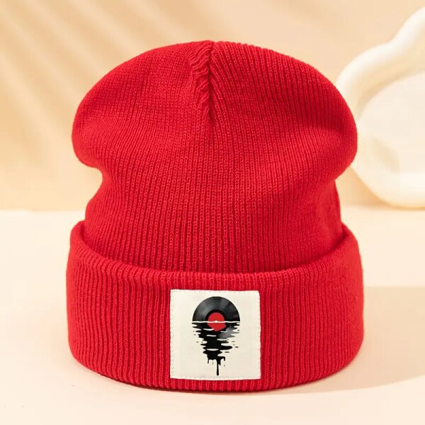 ROCK-HUS Strick-Beanie Melting Vinyl