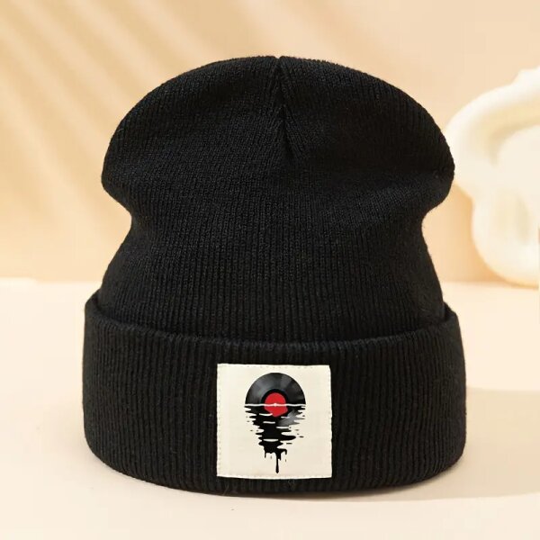 ROCK-HUS Strick-Beanie Melting Vinyl