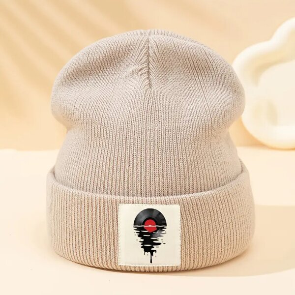 ROCK-HUS Strick-Beanie Melting Vinyl
