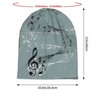 ROCK-HUS Beanie Noten Graublau