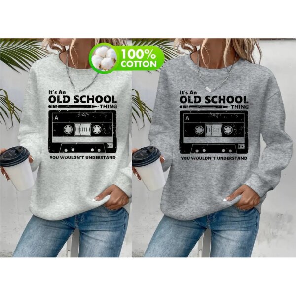 ROCK-HUS Sweatshirt „It’s an Old School Thing - Kassette"