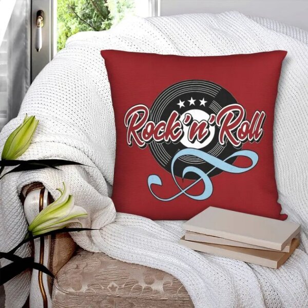 ROCK-HUS Kissenbezug Rock´n Roll Record 45x45