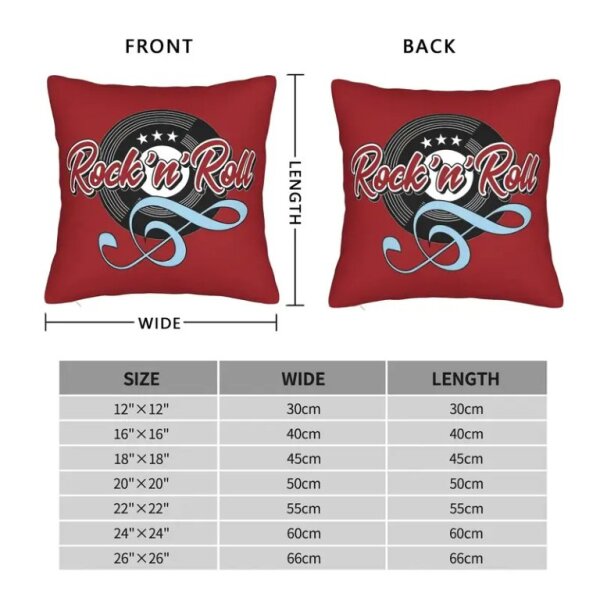 ROCK-HUS Kissenbezug Rock´n Roll Record 45x45