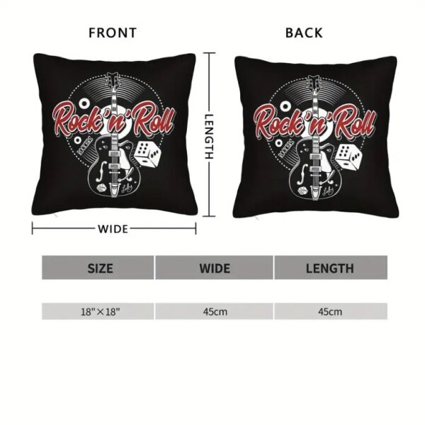 ROCK-HUS Kissenbezug Rock´n Roll Rockers 45,72 x45,72